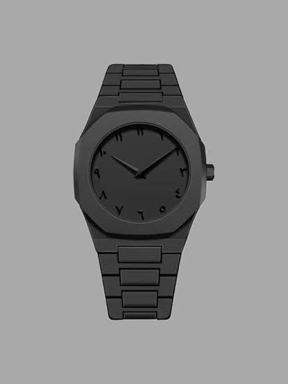 Full Black Arabic Dial